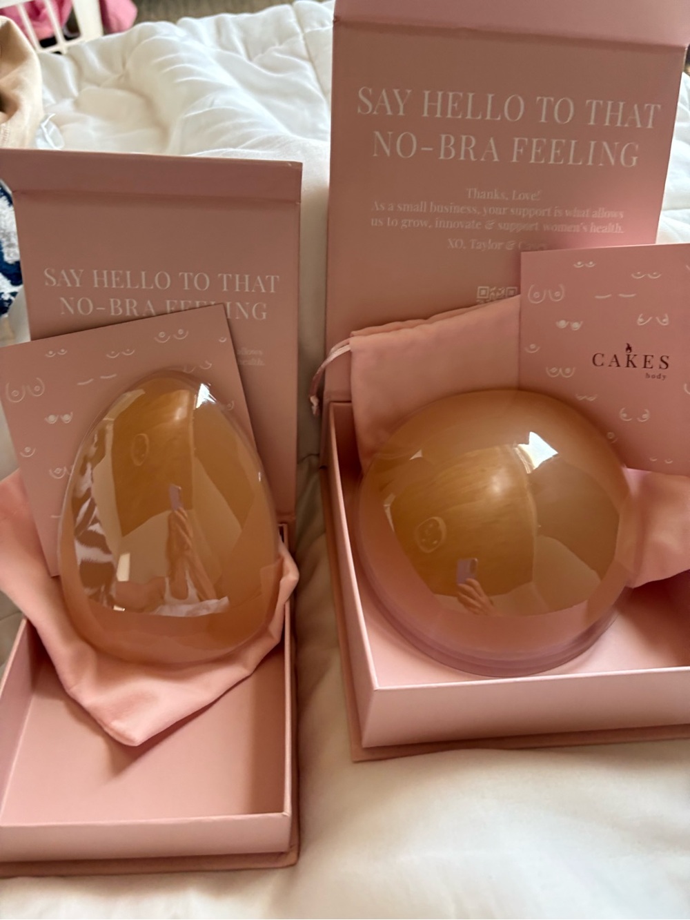 Cakes Body Adhesive Silicone Bra Cups — Nude